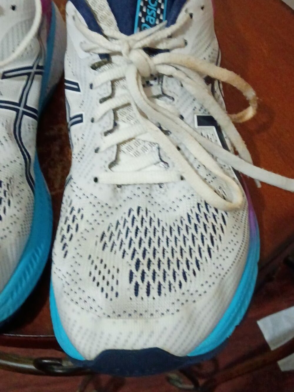 Asics Womens Gel Kayano 26 1012A457 White Running Shoes Sneakers Size 11 - Picture 8 of 14